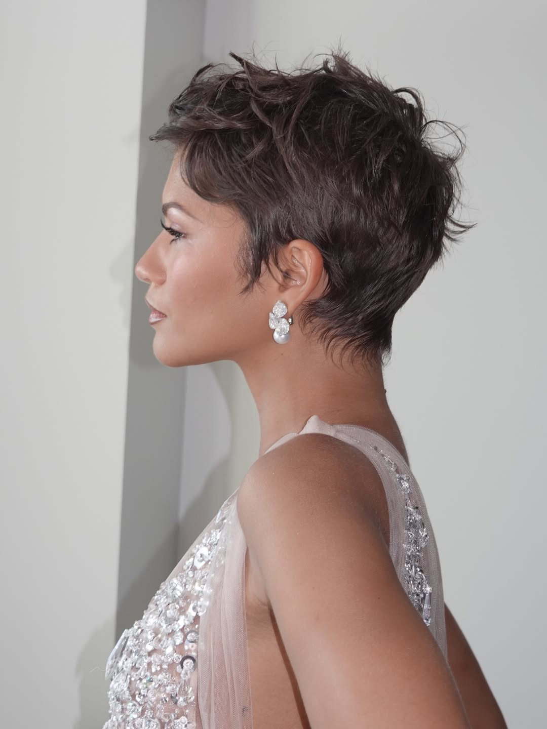 Zendaya at the Emmy Awards, hair by Coree Moreno